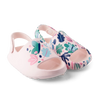 Lustige chunky Baby-Clog-Sandalen Blätter und Schmetterlinge