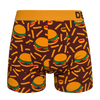 Lustige Boxershorts für Männer Burger und Pommes Frites