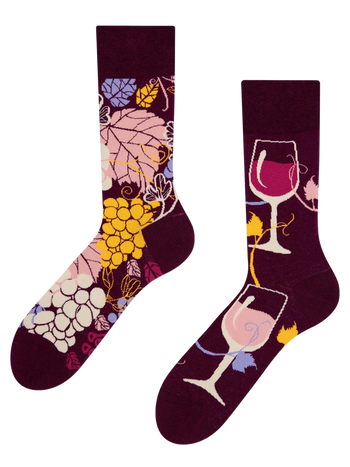 Lustige Socken Rotwein