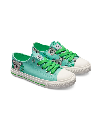 Lustige Canvas-Schuhe für Kinder Fröhlicher Koala