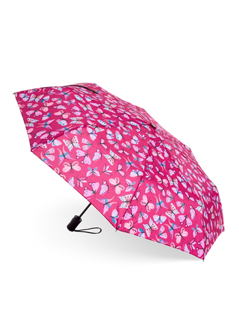Lustiger Regenschirm Rosa Schmetterlinge