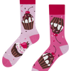 Lustige Socken Rosa Cupcakes