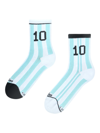 Gerippte Mid-Calf-Socken Argentinische Fußballlegende