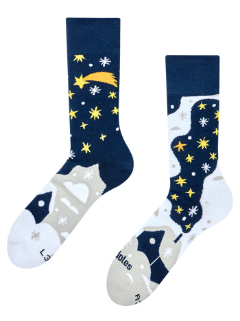 Warme Socken Sternenweihnacht