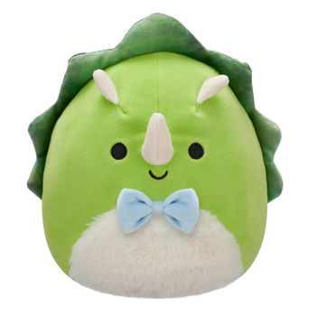 Squishmallows Tristan der grüne Triceratops mit flauschigem Bauch, 20 cm