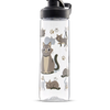 Lustige Wasserflasche Graue Katze 700 ml