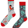 Lustige warme Socken Roter Vogel