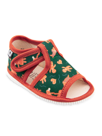 Offene Hausschuhe für Kinder Lebkuchen