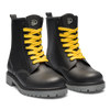 Schwarze und Graue Regenstiefel für Frauen