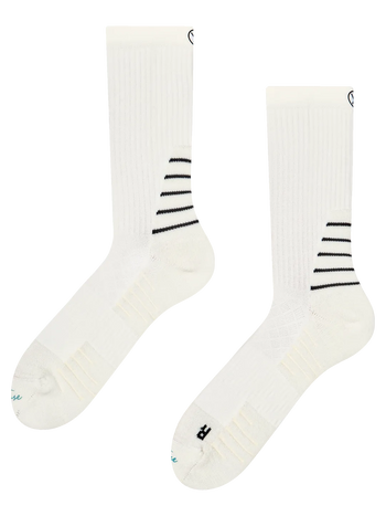 Mid-Calf-Wandersocken für Herren Weiß