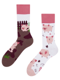 Lustige Socken Fröhliche Schweine