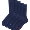 Hohe Socken 5er-Pack Blau Klassisch