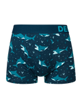 Gekürzte Boxershorts für Männer Blauer Hai