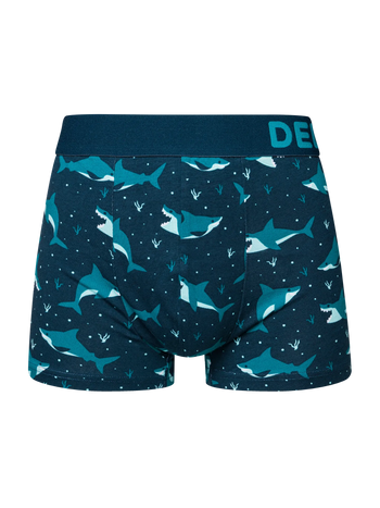 Gekürzte Boxershorts für Männer Blauer Hai