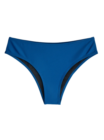 Tiefblaue Bikinihöschen mit mittlerer Taille