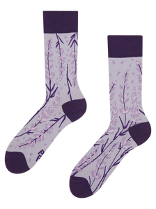 Lustige Bambussocken Lavendel
