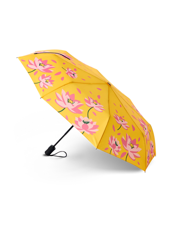 Lustiger Regenschirm Frühlings-Seerosen