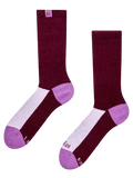 Burgunderrote & Violette Alpaka-Socken