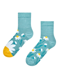 Antistress-Crewsocken Türkisfarbene Kamillen