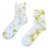 Limette Crewsocken mit Tie-Dye-Effekt