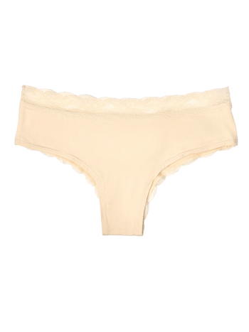Beige Spitzenhöschen für Frauen