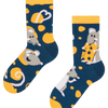 Lustige Kindersocken Maus und Käse