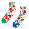 Lustige Crewsocken Verrückte Blumen