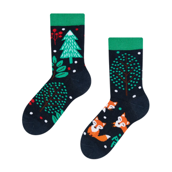Lustige Kindersocken Rotfuchs