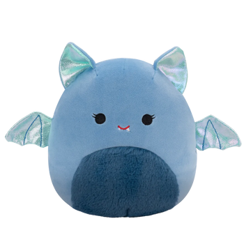 Squishmallows Este die blaue Fledermaus mit flauschigem Bauch und metallischen Crackle-Flügeln, 20 cm