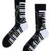 Lustige Socken Piano-Katze