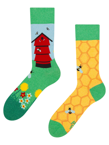 Lustige Socken Bienenstock