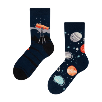 Lustige Kindersocken Kosmos