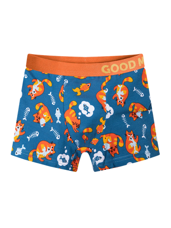 Lustige Boxershorts für Jungen Katzen und Fische