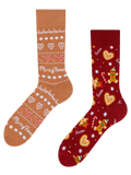 Lustige warme Socken Lebkuchen-Welt