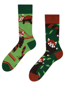 Lustige Socken Roter Panda
