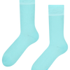 Hellblaue hohe Socken