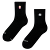 Gerippte Mid-Calf-Socken Movie Night