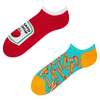 Lustige Sneakersocken Pommes mit Ketchup