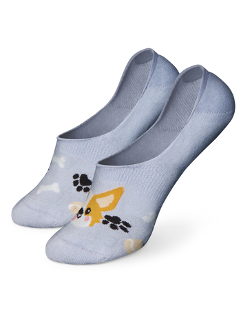 Lustige No-Show-Socken Corgi-Hund