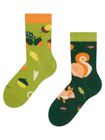 Lustige Kindersocken Eichhörnchen