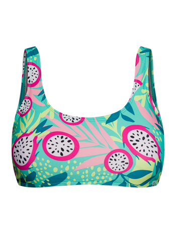 Lustiges sportliches Bikinioberteil Drachenfrucht