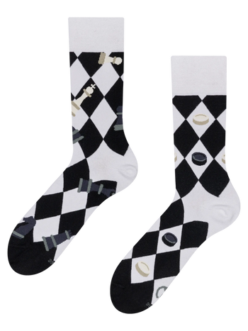 Lustige Socken Schach und Dame