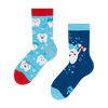 Lustige Kindersocken Zähne putzen