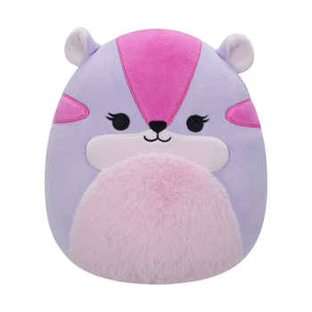 Squishmallows Tamara das lila und rosa Streifenhörnchen, 20 cm