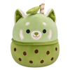 Squishmallows Eitan der rote Matcha Panda mit Boba, 20 cm