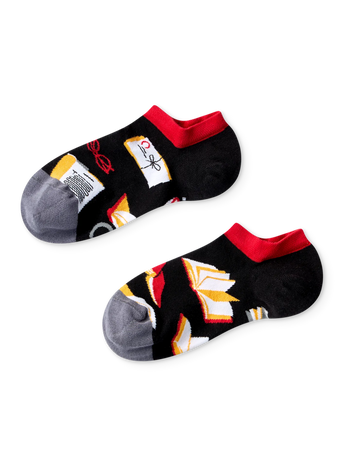 Lustige Sneakersocken Buchliebhaber