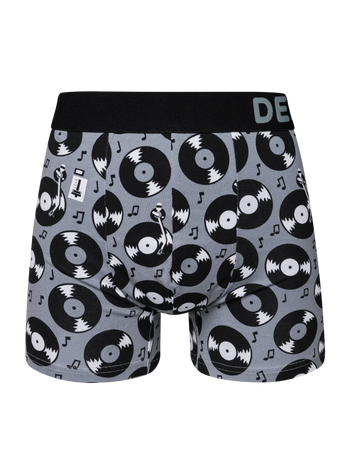 Lustige Boxershorts für Männer Langspielplatten