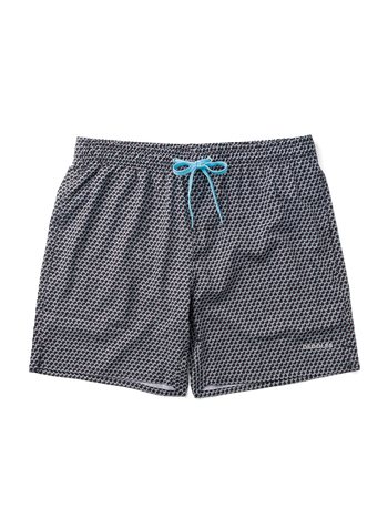 Lustige Badeshorts für Männer Graue Geometrie