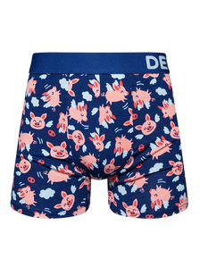Lustige Boxershorts für Männer Fliegende Schweinchen