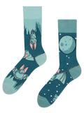 Lustige Socken Fledermäuse in der Nacht